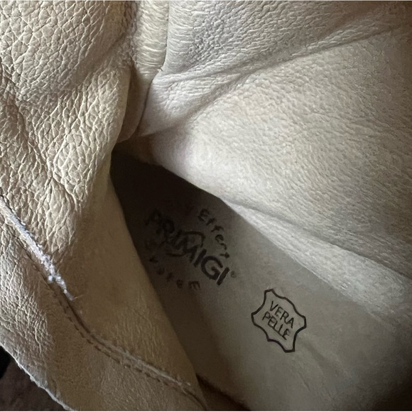 PRIMIGI SUEDE FAUX FUR KNEE-HIGH BUCKLE BOOTS BROWN GRAY BOOTIES GIRL 31 13 12.5 - Picture 9 of 15